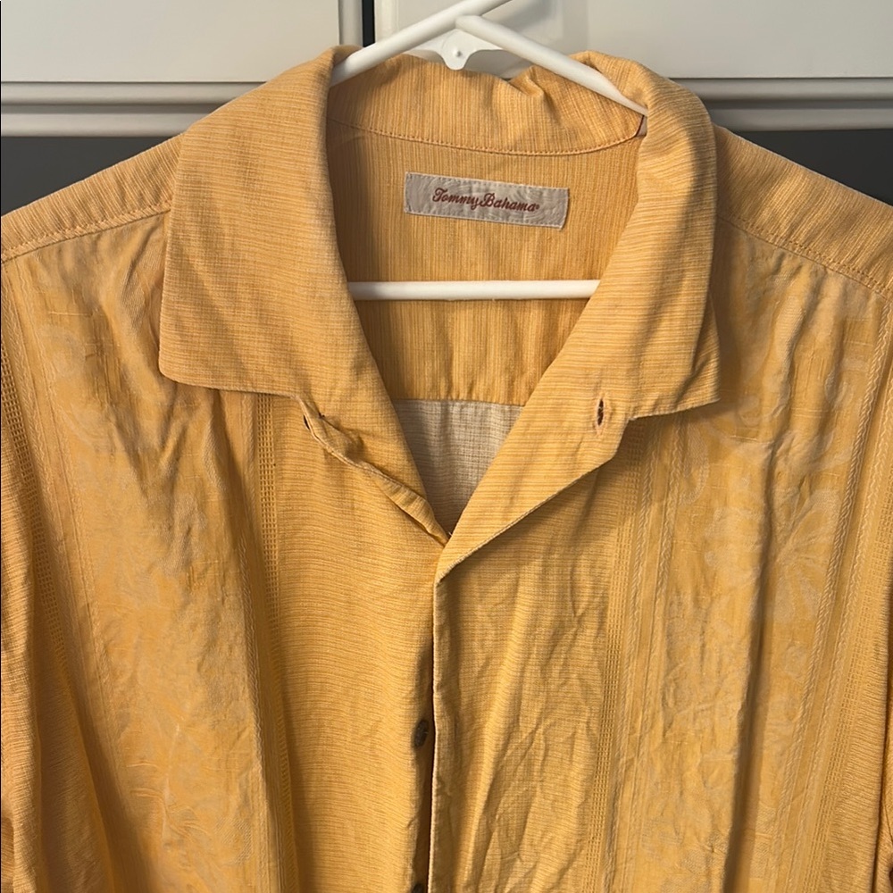 Subtle pattern, button-down dress shirt, 100% silk